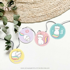 Kit Imprimible GATITOS UNICORNIO - comprar online