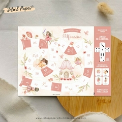 Juego Carrera Imprimible HADAS DEL BOSQUE - Jotas Paper Kits
