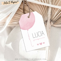 Kit Imprimible GLOBO ROSA