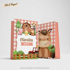 Kit Imprimible GRANJA ACUARELA NENA - Jotas Paper Kits
