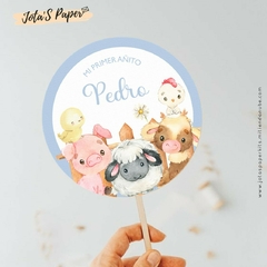 Imagen de Kit Imprimible GRANJA BEBE CELESTE