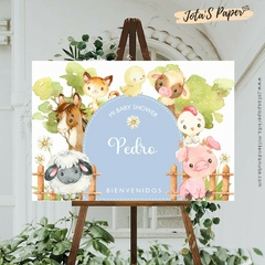 Kit Imprimible GRANJA BEBE CELESTE - tienda online
