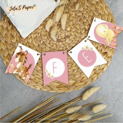 Kit Imprimible GRANJA BEBE ROSA - comprar online