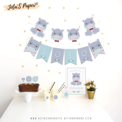 Kit Imprimible HIPOPÓTAMO NENE - comprar online