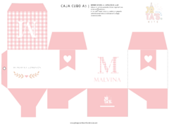 Kit Imprimible COMUNION INICIAL ROSA