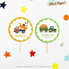 Kit Imprimible TRACTORES Y MÁQUINAS - Jotas Paper Kits