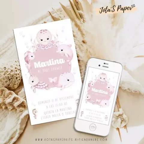 Invitación Digital FONDO DEL MAR NENA - comprar online