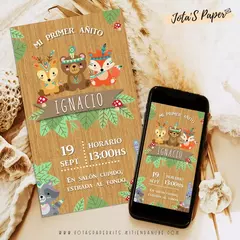 Invitacion Digital BOSQUE TRIBAL