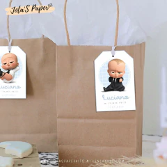 Kit Imprimible JEFE EN PAÑALES MOD2 - Jotas Paper Kits