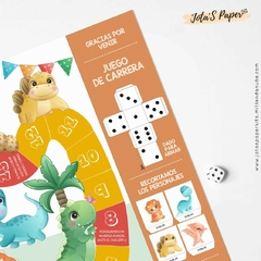 Juego Carrera Imprimible BABY DINOS
