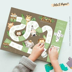 Juego Carrera Imprimible SELVA SAFARI - Jotas Paper Kits