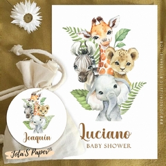 Kit Imprimible SELVA ACUARELA - Jotas Paper Kits