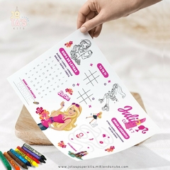 Lamina de Actividades BARBIE