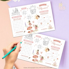 Lamina de Actividades HADAS DEL BOSQUE - Jotas Paper Kits