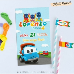 Kit Imprimible LEO EL PEQUEÑO CAMION