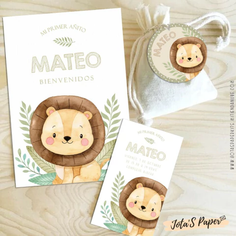 Kit Imprimible LEON SAFARI MOD2