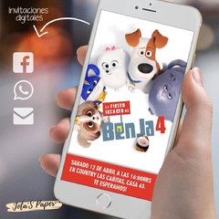 Invitacion Digital LIFE OF PETS