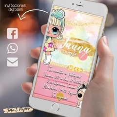 Invitacion Digital LOL SURPRISE CHIC
