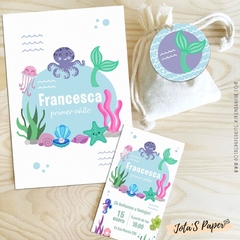 Kit Imprimible FONDO DEL MAR MOD2 - comprar online