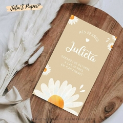 Invitacion Digital MARGARITAS BEIGE - comprar online