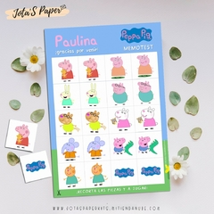 Juego de la Memoria PEPPA PIG