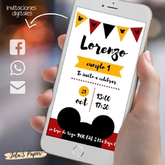 Invitacion Digital MICKEY CLASIC