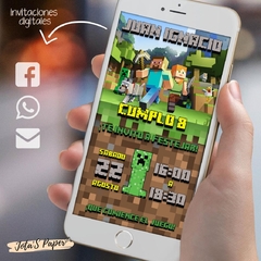 Invitacion Digital MINECRAFT