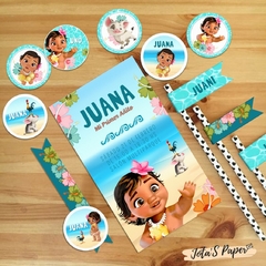 Kit Imprimible MOANA BEBE - comprar online