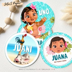 Kit Imprimible MOANA BEBE
