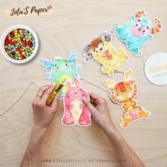 Kit Imprimible MONSTRUITOS - Jotas Paper Kits
