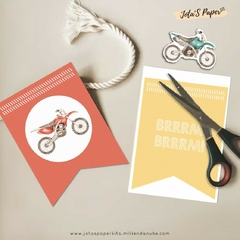 Kit Imprimible MOTOS RACER - Jotas Paper Kits
