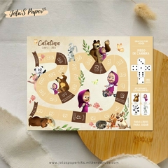Juego Carrera Imprimible MASHA Y EL OSO en internet