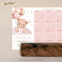 Calendario Mini 2025 OSITA CON GLOBOS en internet