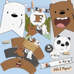 Kit Imprimible BARE BEARS OSOS ESCANDALOSOS 