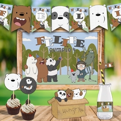 Kit Imprimible  BARE BEARS OSOS ESCANDALOSOS