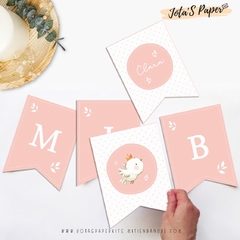 Kit Imprimible PAJARITO ROSA - comprar online