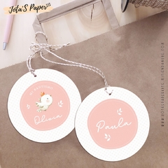 Kit Imprimible PAJARITO ROSA - Jotas Paper Kits