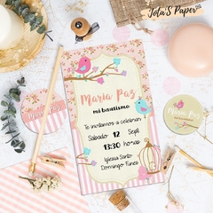 Kit Imprimible PAJARITOS SHABBY