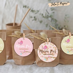 Kit Imprimible PAJARITOS SHABBY - Jotas Paper Kits