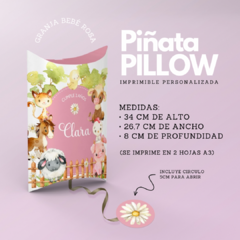 Piñata Pillow GRANJA BEBE ROSA