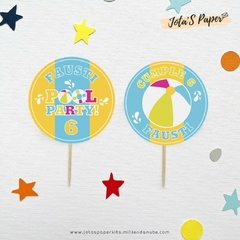 Kit Imprimible POOL PARTY - comprar online