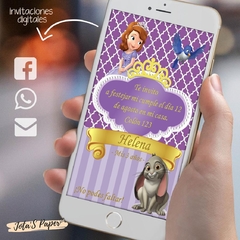 Invitacion Digital PRINCESA SOFIA