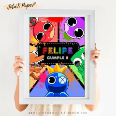 Kit Imprimible RAINBOW FRIENDS - tienda online