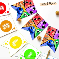 Kit Imprimible RAINBOW FRIENDS - Jotas Paper Kits
