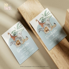 Kit Imprimible SAFARI BLUE - tienda online
