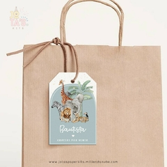 Kit Imprimible SAFARI BLUE - comprar online