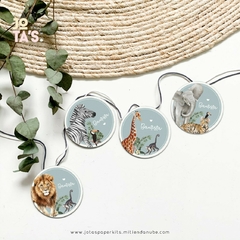 Imagen de Kit Imprimible SAFARI BLUE