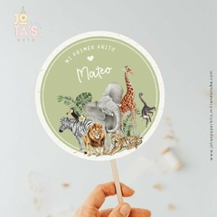 Kit Imprimible SAFARI GREEN - Jotas Paper Kits