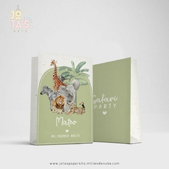 Kit Imprimible SAFARI GREEN - Jotas Paper Kits