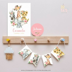 Kit Imprimible SELVA ACUARELA NENA - comprar online